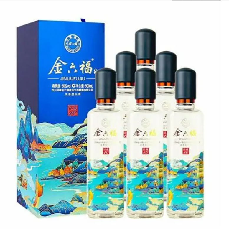 金六福铭藏10 50度浓香型白酒 500ml  2021年6月24日